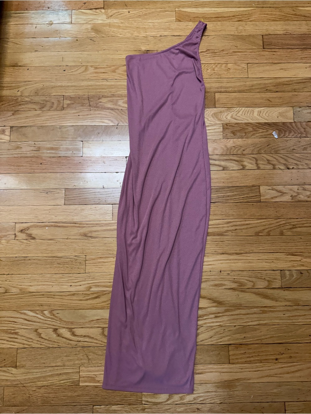 Free People Beach Saturday Night Midi Dress XS Pink Mauve One Shoulder Bodycon - Picture 8 of 14
